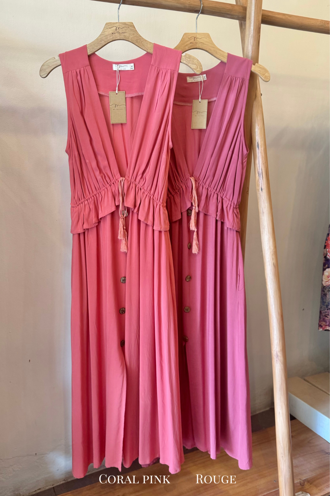 Sleeveless Button Front Dress