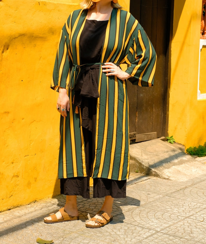 green yellow kimono