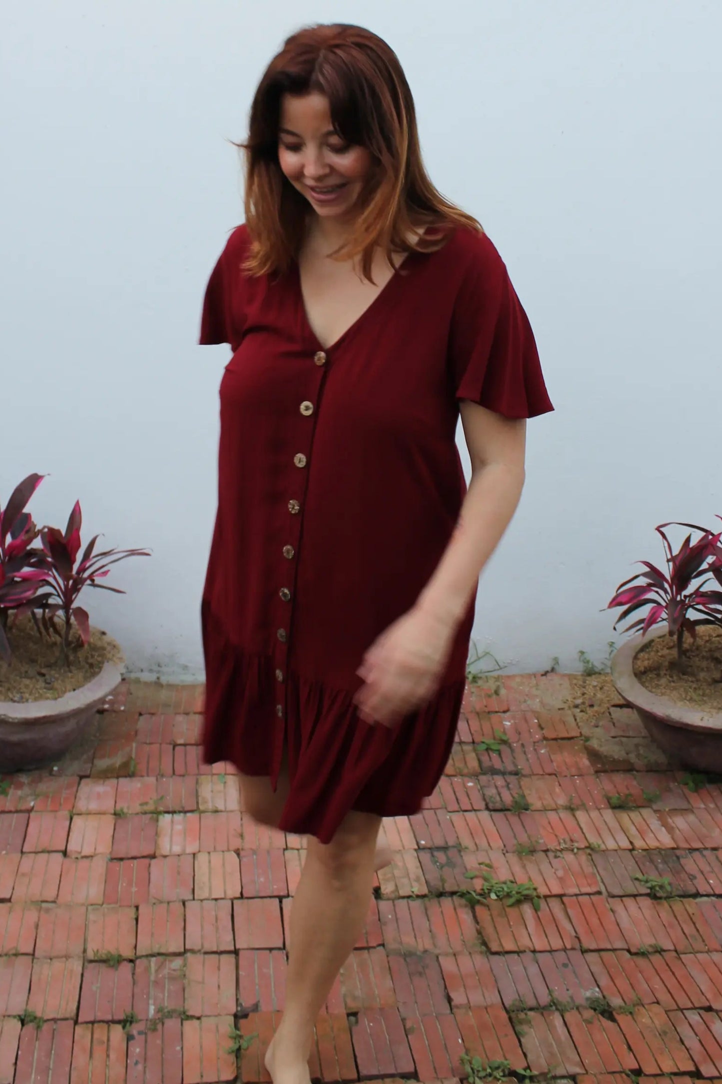 A red dress.