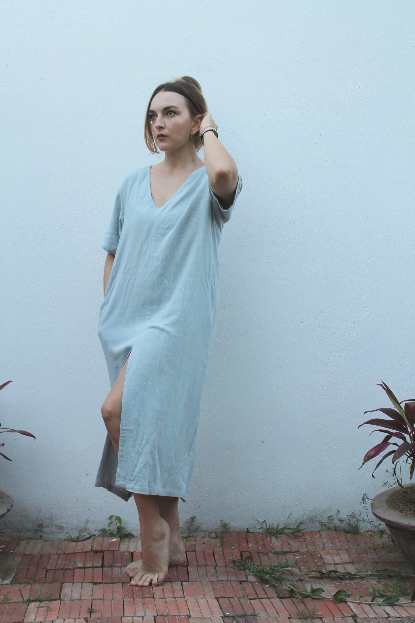Linen Midi Dress