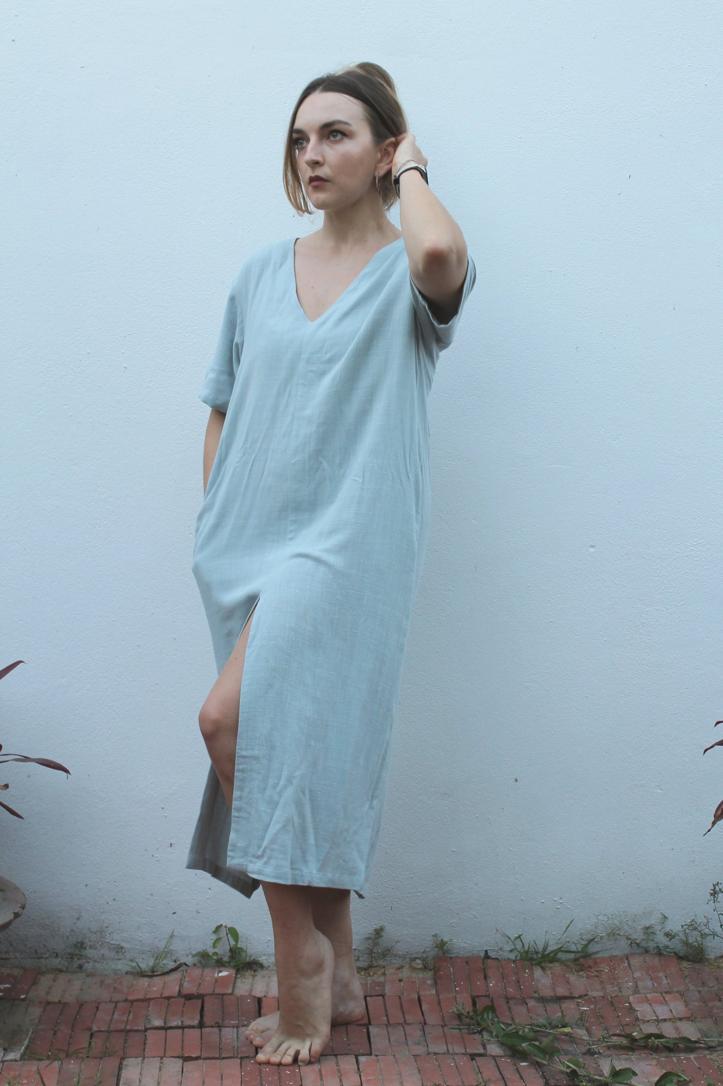 Linen Midi Dress
