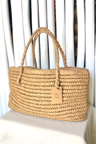 Rectangle Papyrus Handle Bag