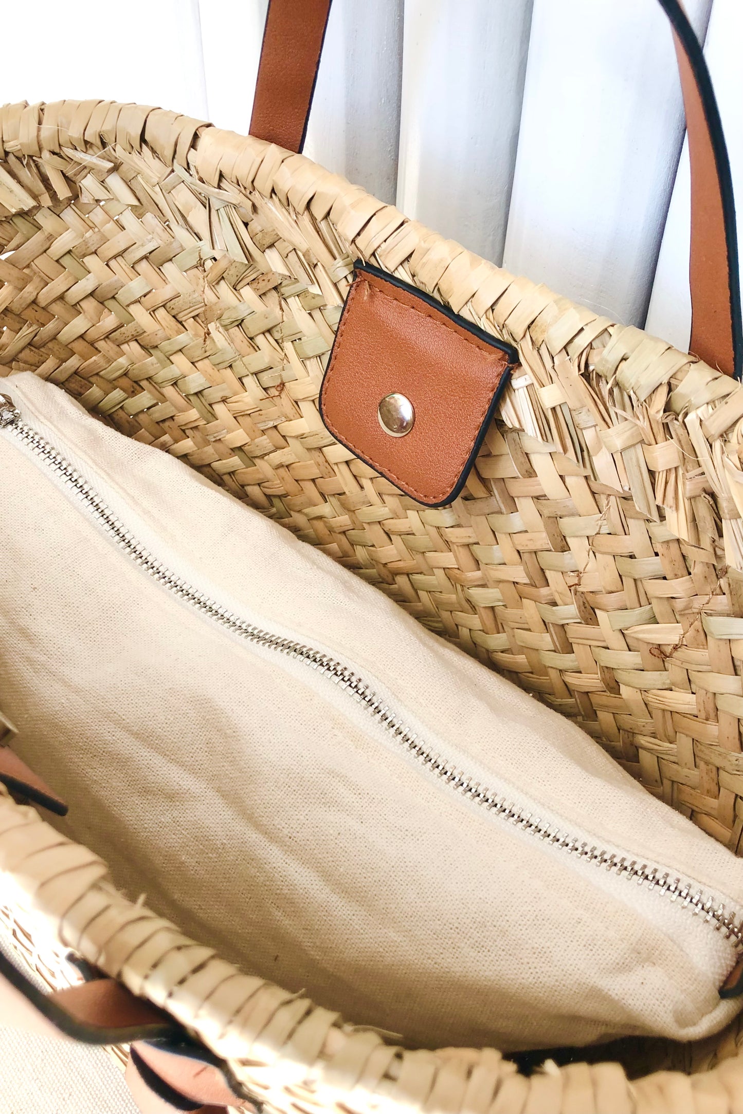 boho stylw Straw Crossbody Handle Bag