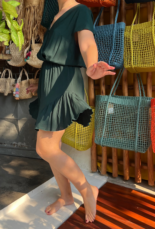 dark green bohemian romper