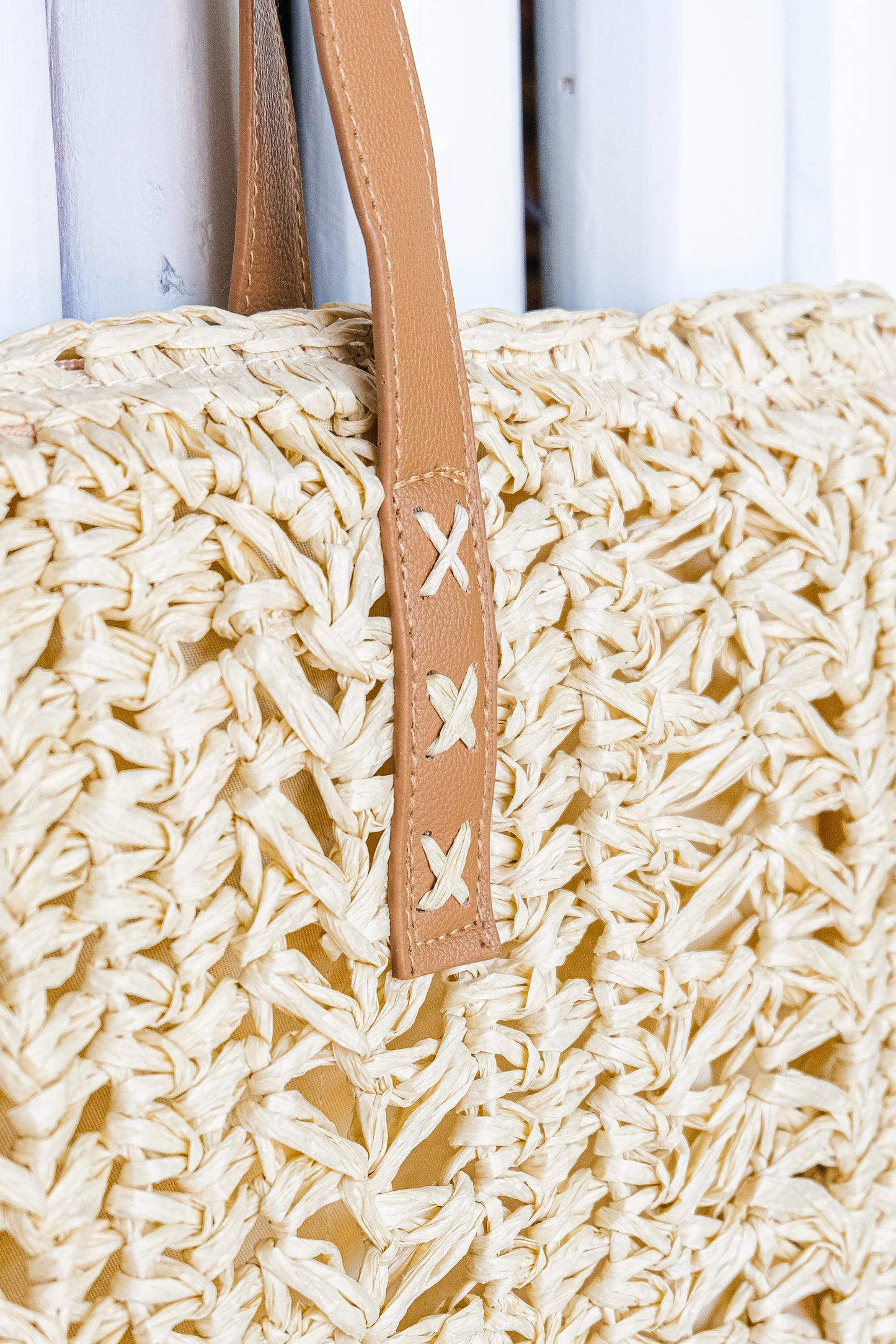 boho style rectangle leather strap shoulder bag