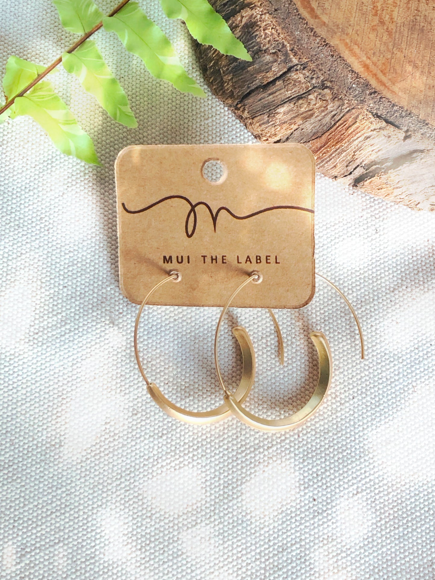 boho style spiral gold earrings