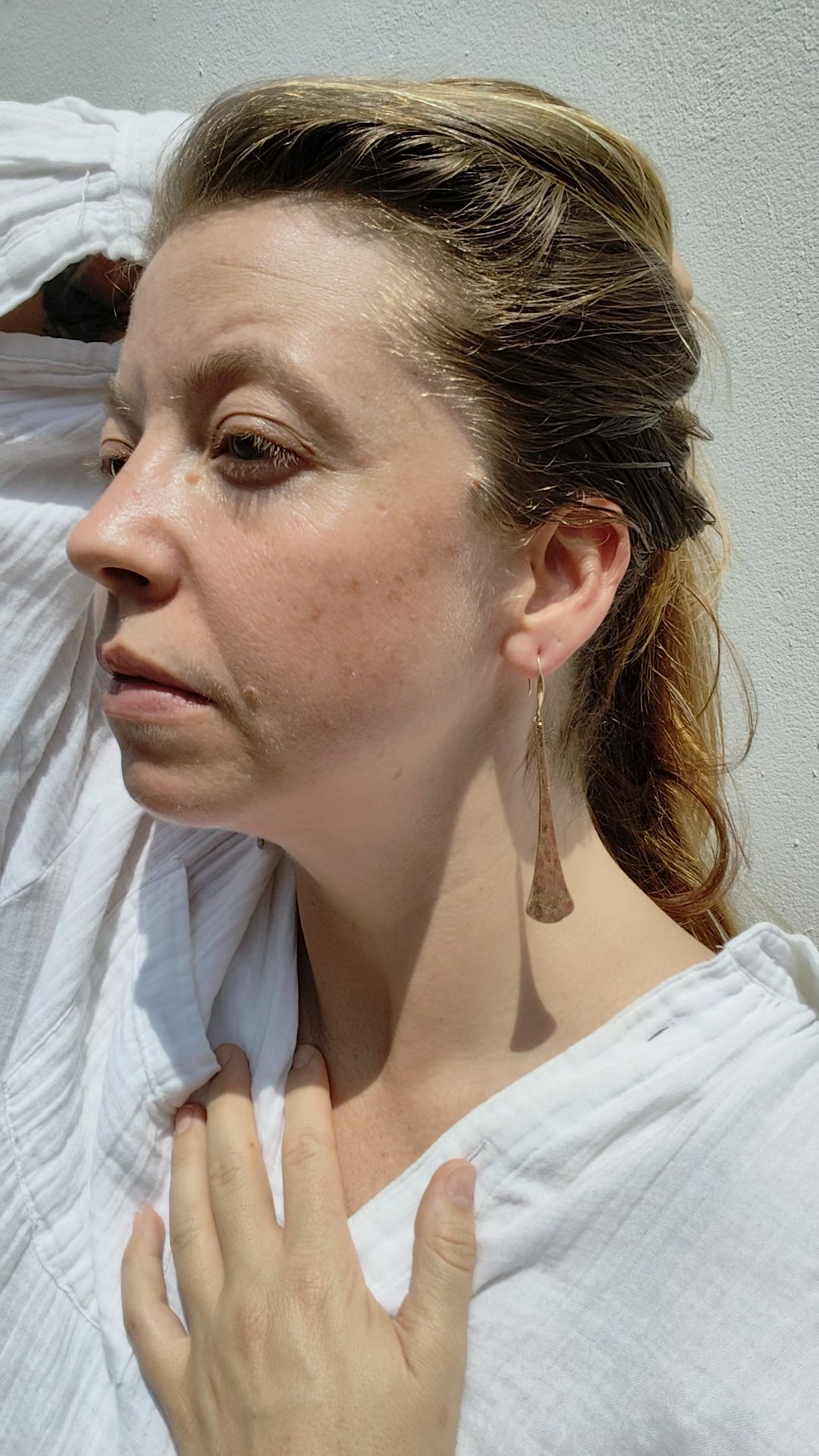 Fan Tail Dangling Earrings