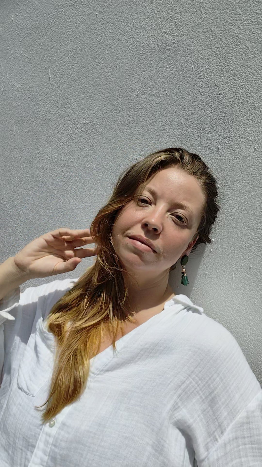 Wooden Triple Layer Earrings