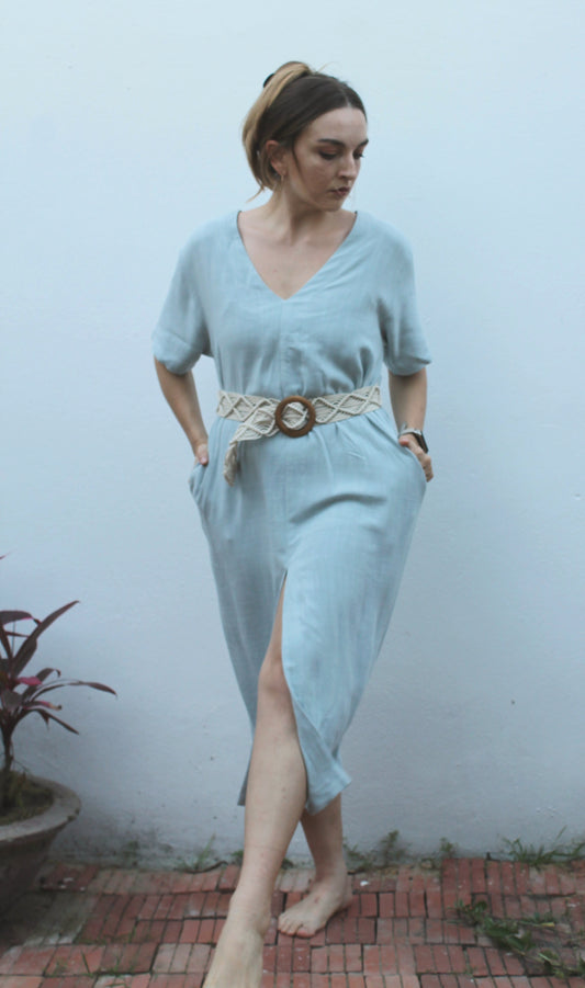 Linen Midi Dress