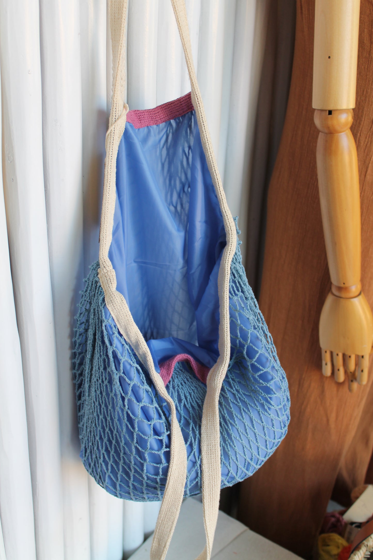 Mesh Cotton Tote Bag