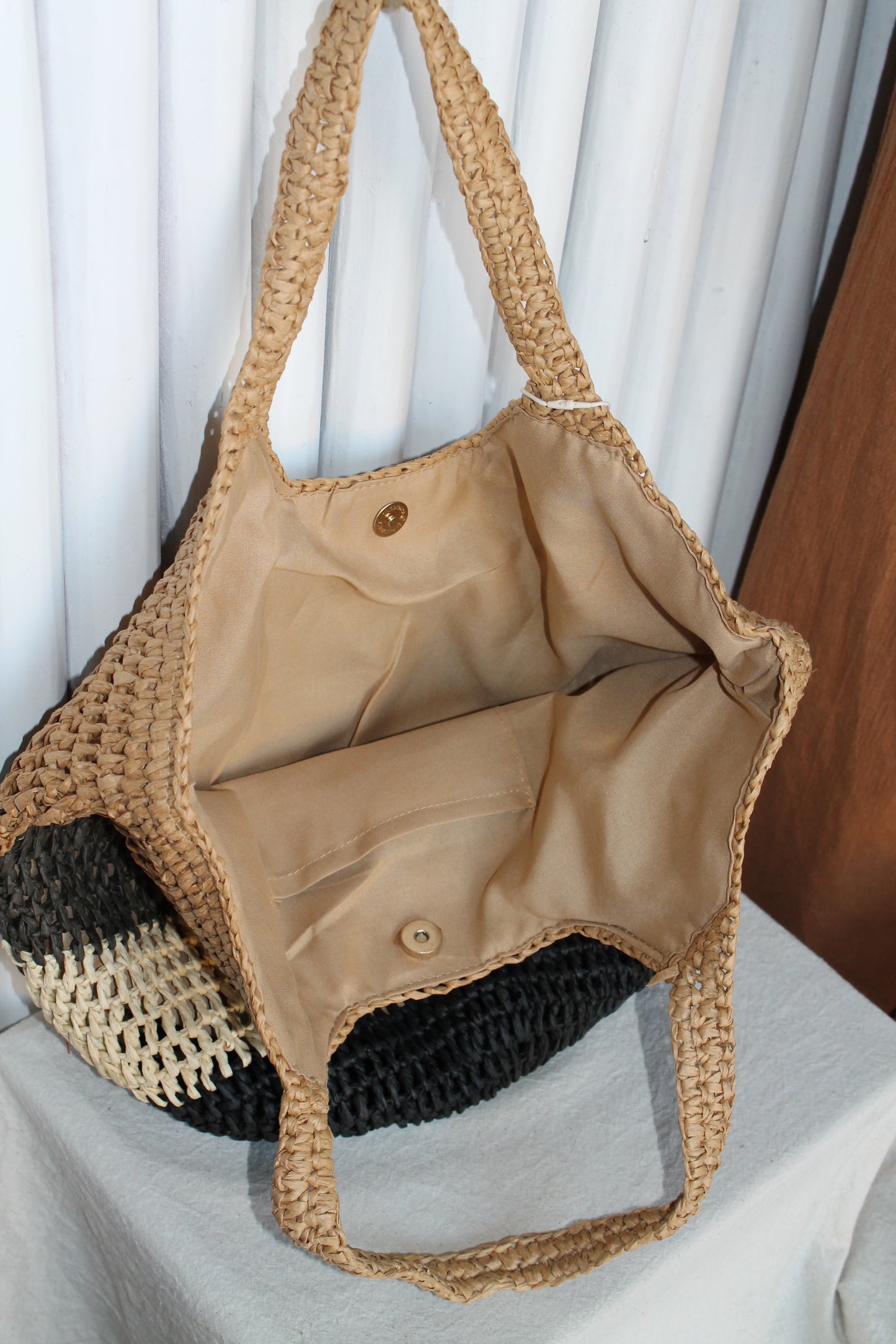 Horizontal Stripes Shoulder Bag