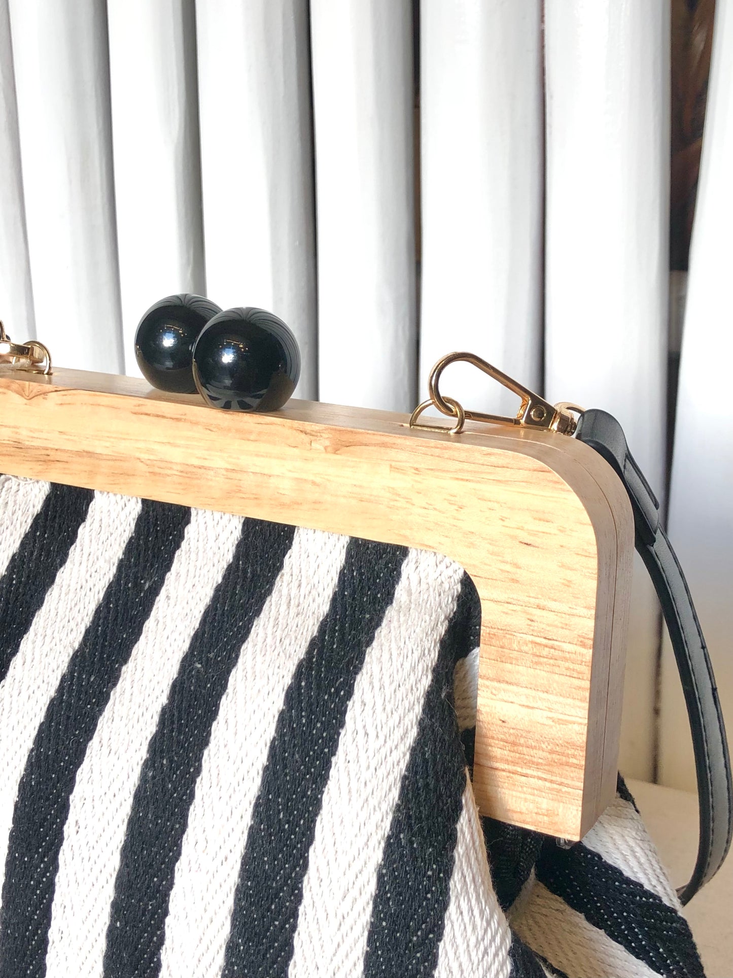 Striped Crossbody Bag