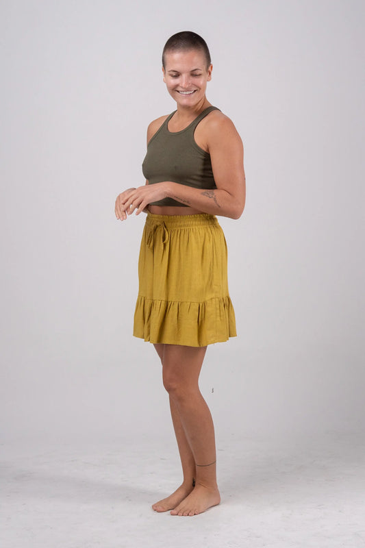 Linen Mini Skirt