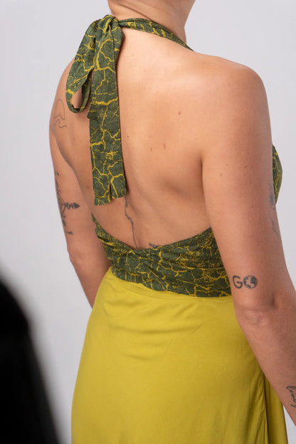 Green Marble Printed Halter