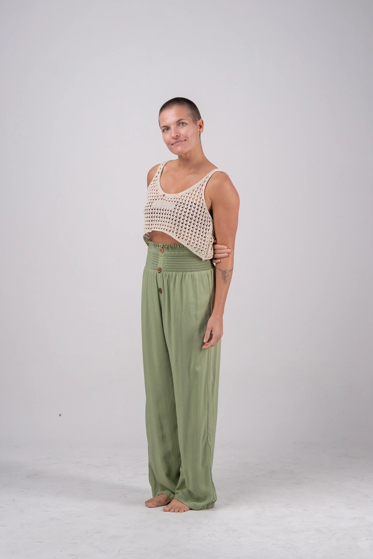 Smocked Waistband Pants