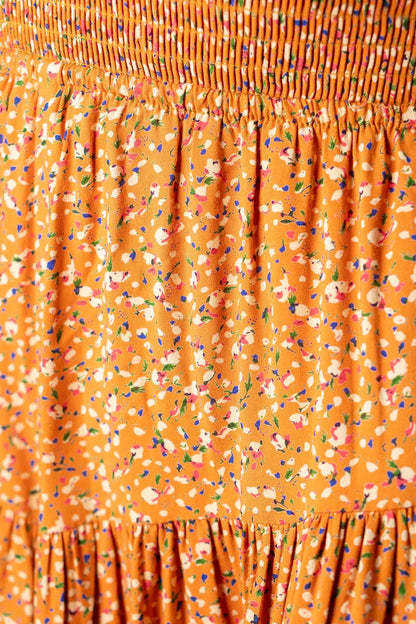 Tan Printed Playsuit