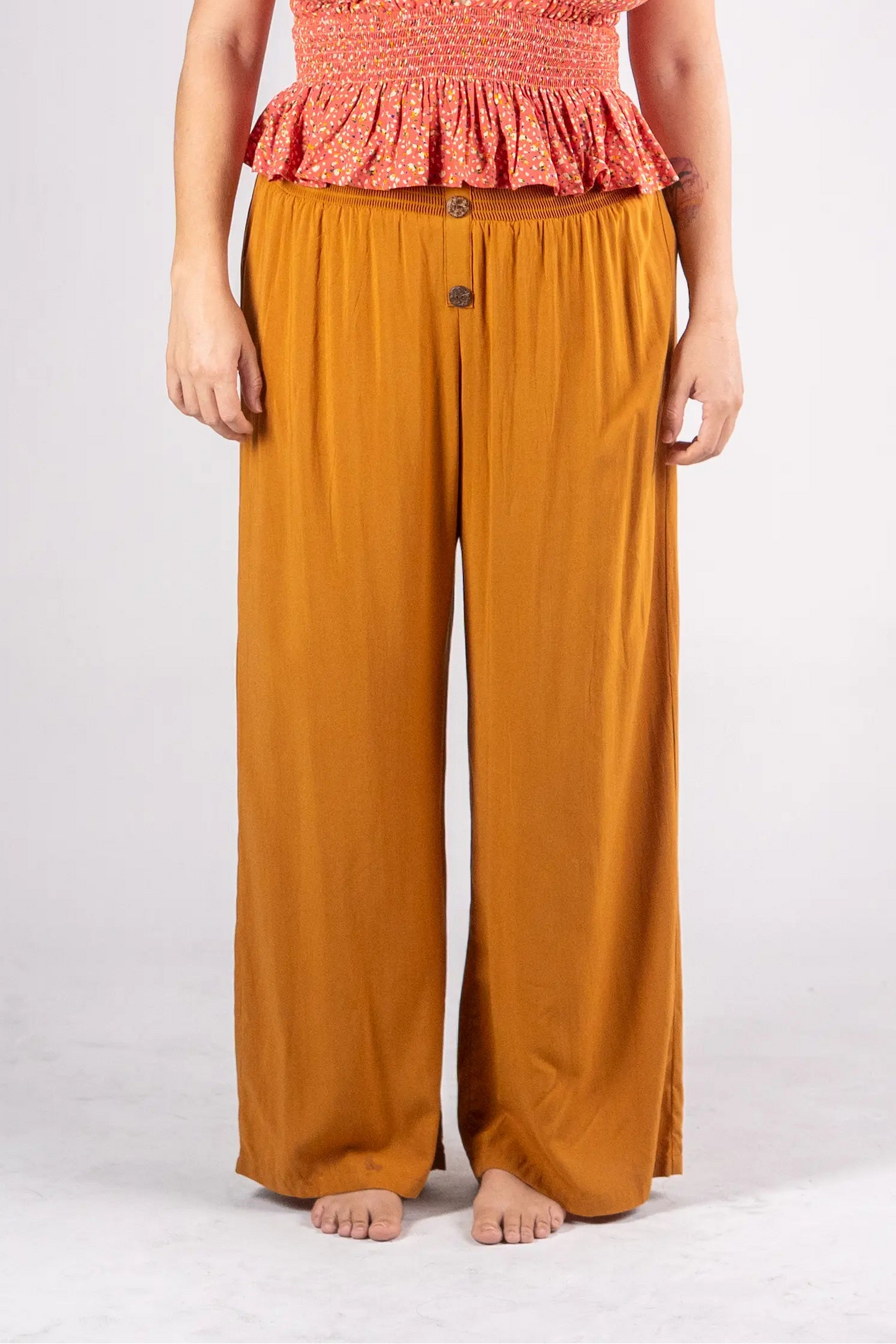 Smocked Waistband Pants