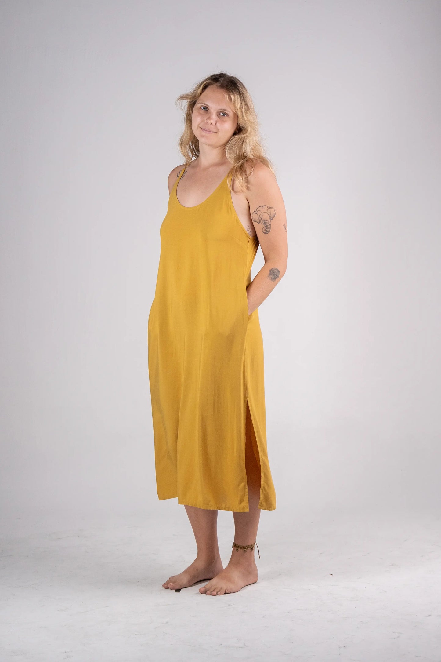 Side Split Midi Dress