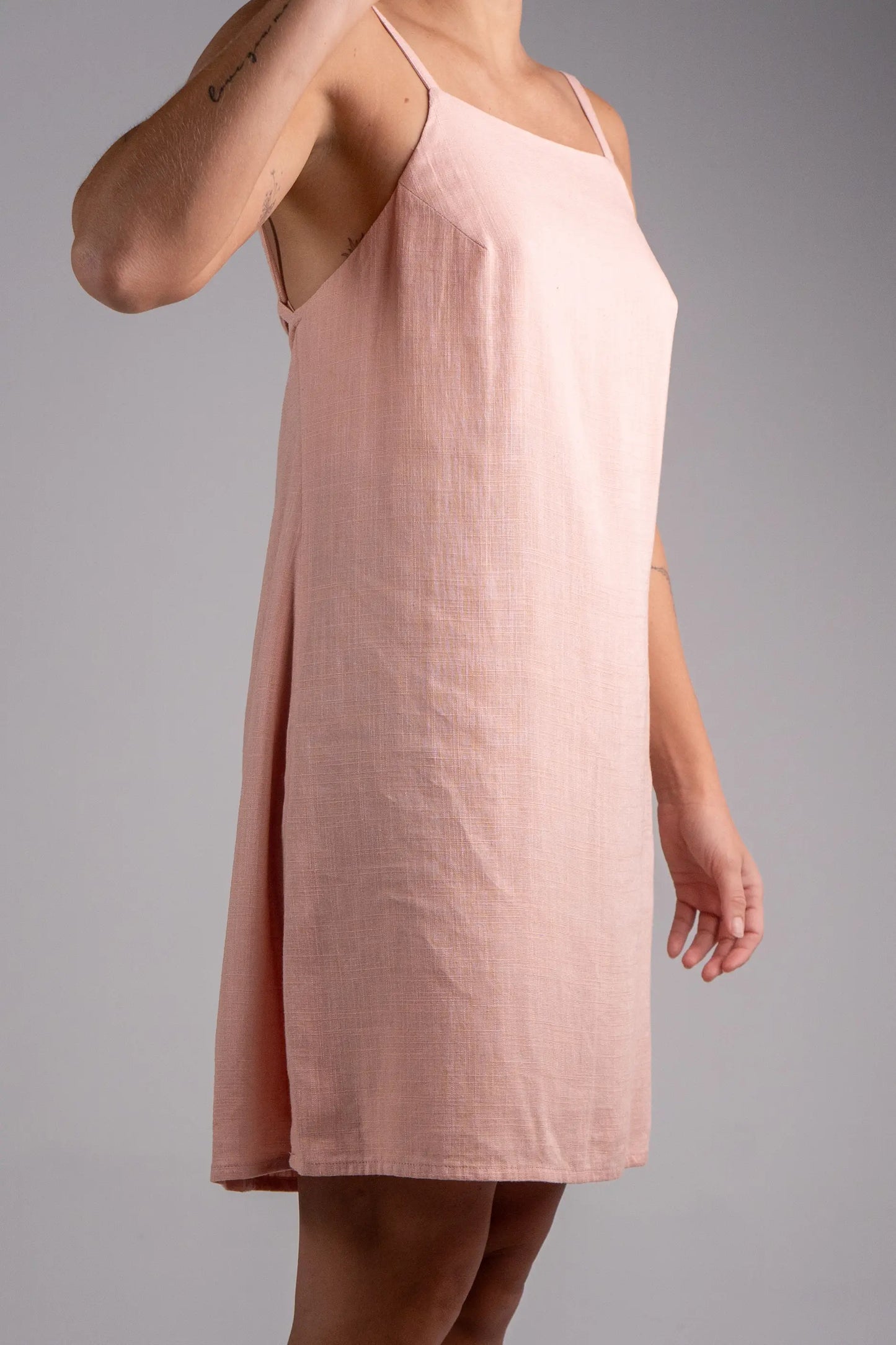 Backless Linen Dress