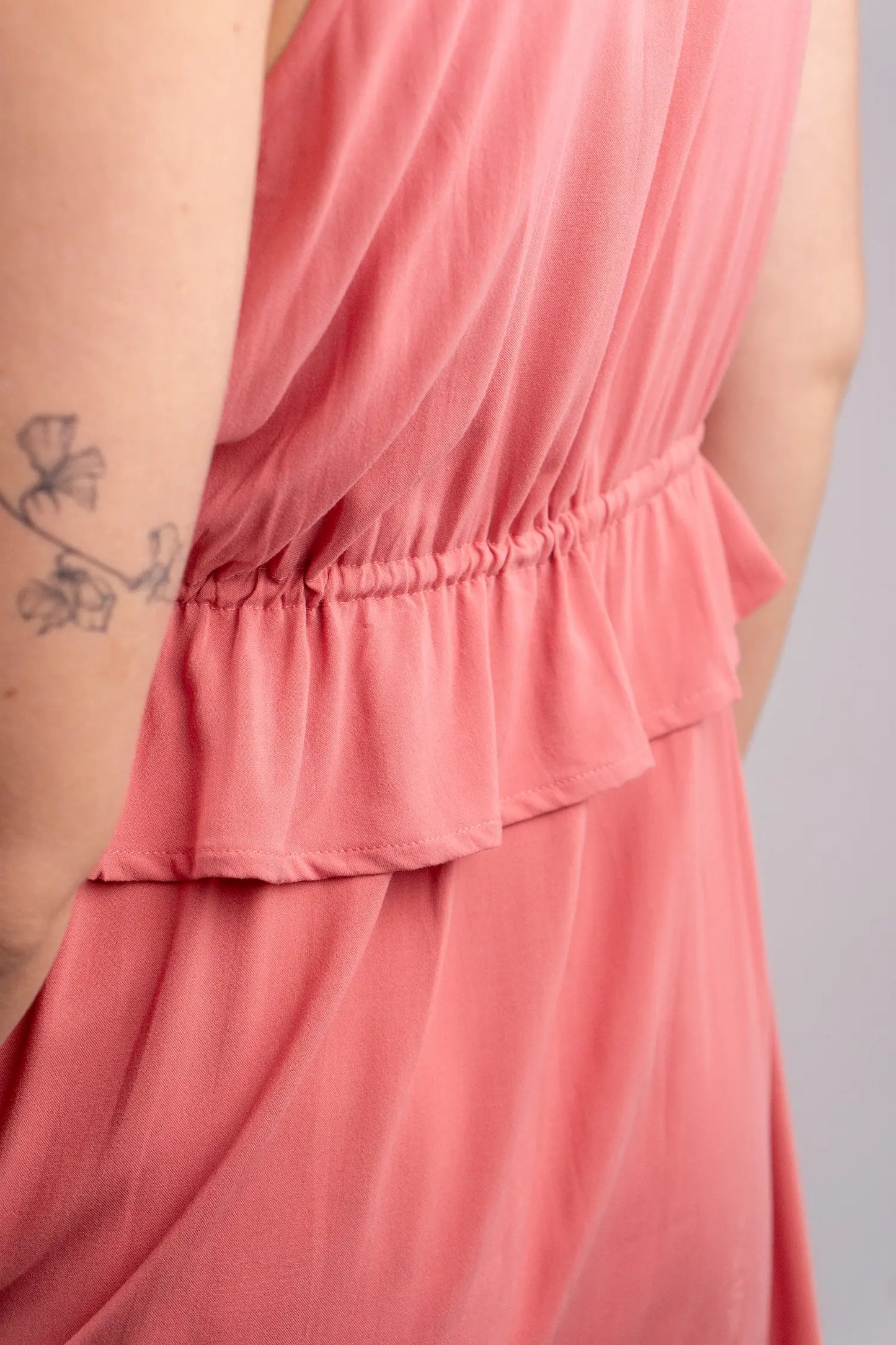 Sleeveless Button Front Dress