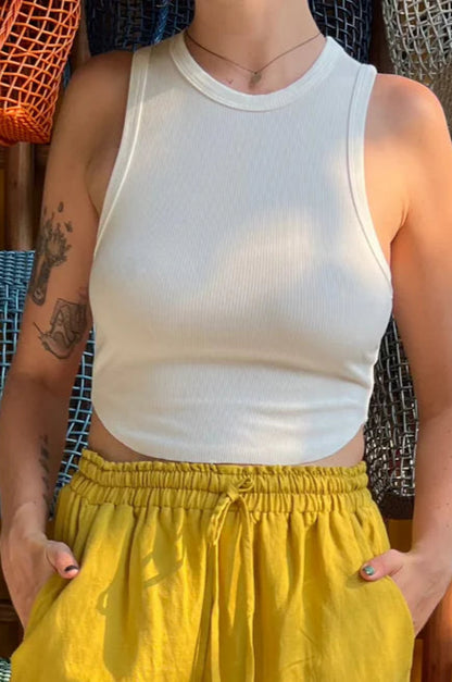 Curved Hem Tank Top